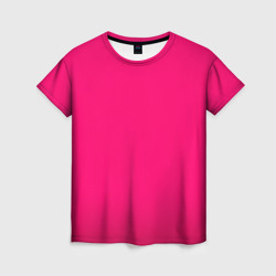 Фуксия мягкий градиент – Женская футболка 3D с принтом купить со скидкой в -26%
