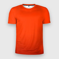 Пылкий красно-оранжевый градиент – Мужская футболка 3D Slim с принтом купить со скидкой в -9%