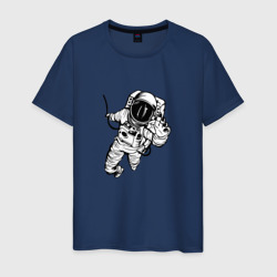 Alone astronaut – Мужская футболка хлопок с принтом купить со скидкой в -20%