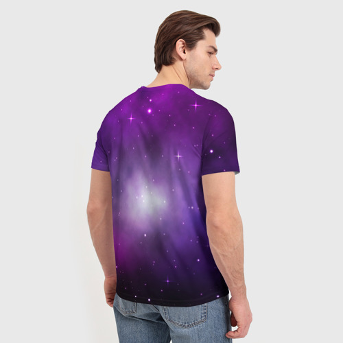 Мужская футболка 3D Космический рок eee космонавт, цвет 3D печать - фото 4