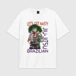 Мужская футболка Oversize хлопок texturе BJJ Clown