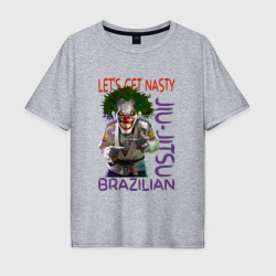 Мужская футболка хлопок Oversize BJJ Clown