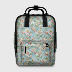 Сирень и цветочки – Женский рюкзак 3D с принтом купить