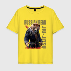 Мужская футболка хлопок Oversize BJJ Bear