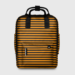 Женский рюкзак 3D Георгиевская полоса чёрно-жёлтый