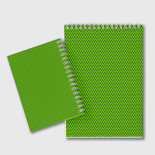 Блокнот Кислотный зелёный имитация сетки, цвет точка - фото 2