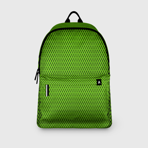 Рюкзак 3D Кислотный зелёный имитация сетки - фото 4