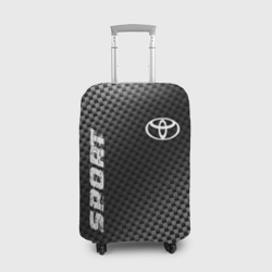 Чехол для чемодана 3D Toyota sport carbon