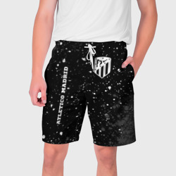 Мужские шорты 3D Atletico Madrid sport на темном фоне вертикально