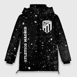 Женская зимняя куртка Oversize Atletico Madrid sport на темном фоне вертикально