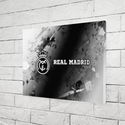 Холст прямоугольный Real Madrid sport на темном фоне по-горизонтали - фото 2