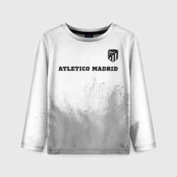 Детский лонгслив 3D Atletico Madrid sport на светлом фоне посередине