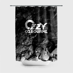 Штора 3D для ванной Ozzy Osbourne black graphite