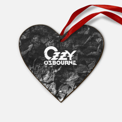 Деревянная игрушка Сердце Ozzy Osbourne black graphite