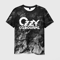 Мужская футболка 3D Ozzy Osbourne black graphite