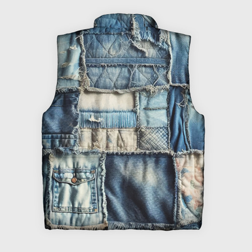 Мужской жилет утепленный 3D Patchwork denim - vogue, цвет черный - фото 2