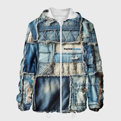 Мужская куртка 3D Patchwork denim - vogue, цвет 3D печать