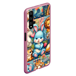 Чехол для Honor 20 Funny hare and his friends - patchwork - фото 2