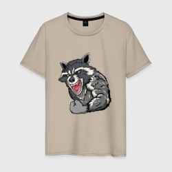 Raccoon – Мужская футболка хлопок с принтом купить со скидкой в -20%