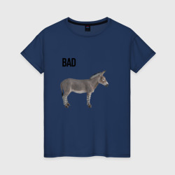 Bad ass плохой дикий осел – Женская футболка хлопок с принтом купить со скидкой в -20%
