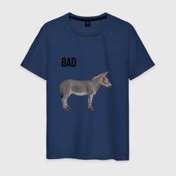 Bad ass плохой дикий осел – Мужская футболка хлопок с принтом купить со скидкой в -20%