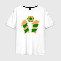 11 номер футбольный мяч – Мужская футболка хлопок Oversize с принтом купить со скидкой в -16%