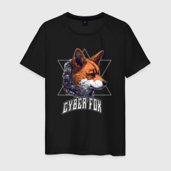 Cyborg fox – Футболка из хлопка с принтом купить со скидкой в -20%