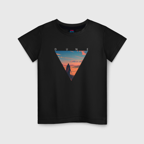 Детская футболка хлопок Dune - Desert, цвет черный