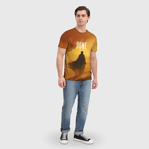 Мужская футболка 3D Дюна - пустыня, цвет 3D печать - фото 5