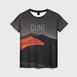 Женская футболка 3D Дюна - песок