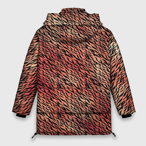 Женская зимняя куртка Oversize Имитация шкуры красно-коричневый, цвет черный - фото 2