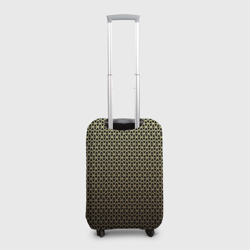 Чехол для чемодана 3D Паттерн чёрно-бежевый треугольники, цвет 3D печать - фото 2