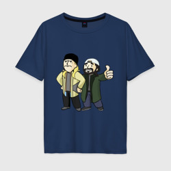 Vault Jay and silent Bob – Мужская футболка хлопок Oversize с принтом купить со скидкой в -16%