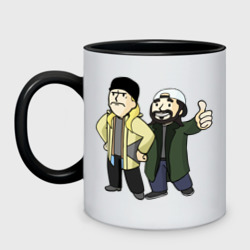 Кружка двухцветная Vault Jay and silent Bob