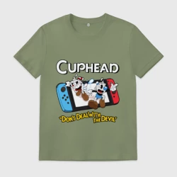 Мужская футболка хлопок Switch cuphead 