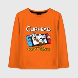 Детский лонгслив хлопок Switch cuphead 