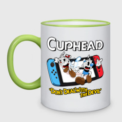 Кружка двухцветная Switch cuphead 