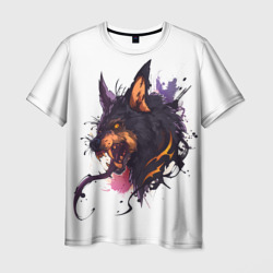 Демонический волк – Мужская футболка 3D с принтом купить со скидкой в -26%