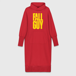 Платье удлиненное хлопок The fall guy logo