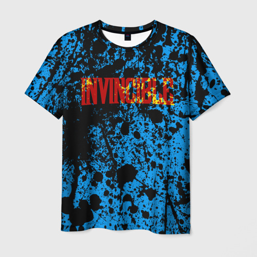Мужская футболка с принтом Invincible, вид спереди №1
