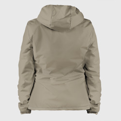 Куртка с принтом Half-Life: Decay бежевый для женщины, вид сзади №1. Цвет основы: белый