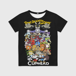 Детская футболка 3D Cuphead enemys   