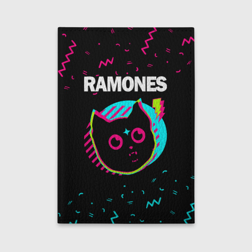 Обложка для автодокументов Ramones - rock star cat