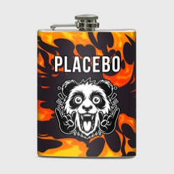 Фляга Placebo рок панда и огонь