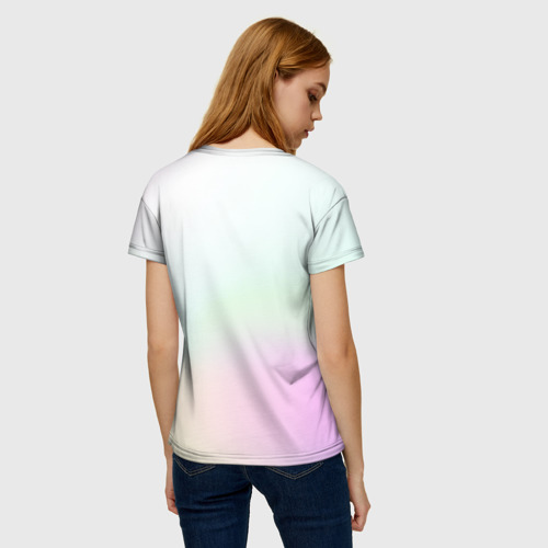 Женская футболка 3D 2 подружки кошечки, цвет 3D печать - фото 4