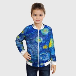 Детский бомбер 3D Мазки ван гога - фото 2
