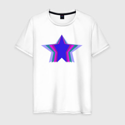 Звезда в перспективе – Мужская футболка хлопок с принтом купить со скидкой в -20%