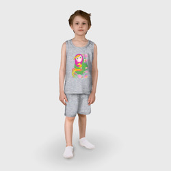 Детская пижама с шортами хлопок Матрешка и Петушок золотой гребешок - фото 2