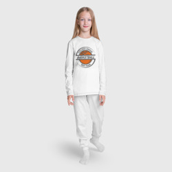 Пижама с принтом Basketball best team для ребенка, вид на модели спереди №3. Цвет основы: белый