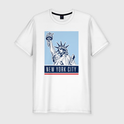 Style New York – Мужская футболка хлопок Slim с принтом купить